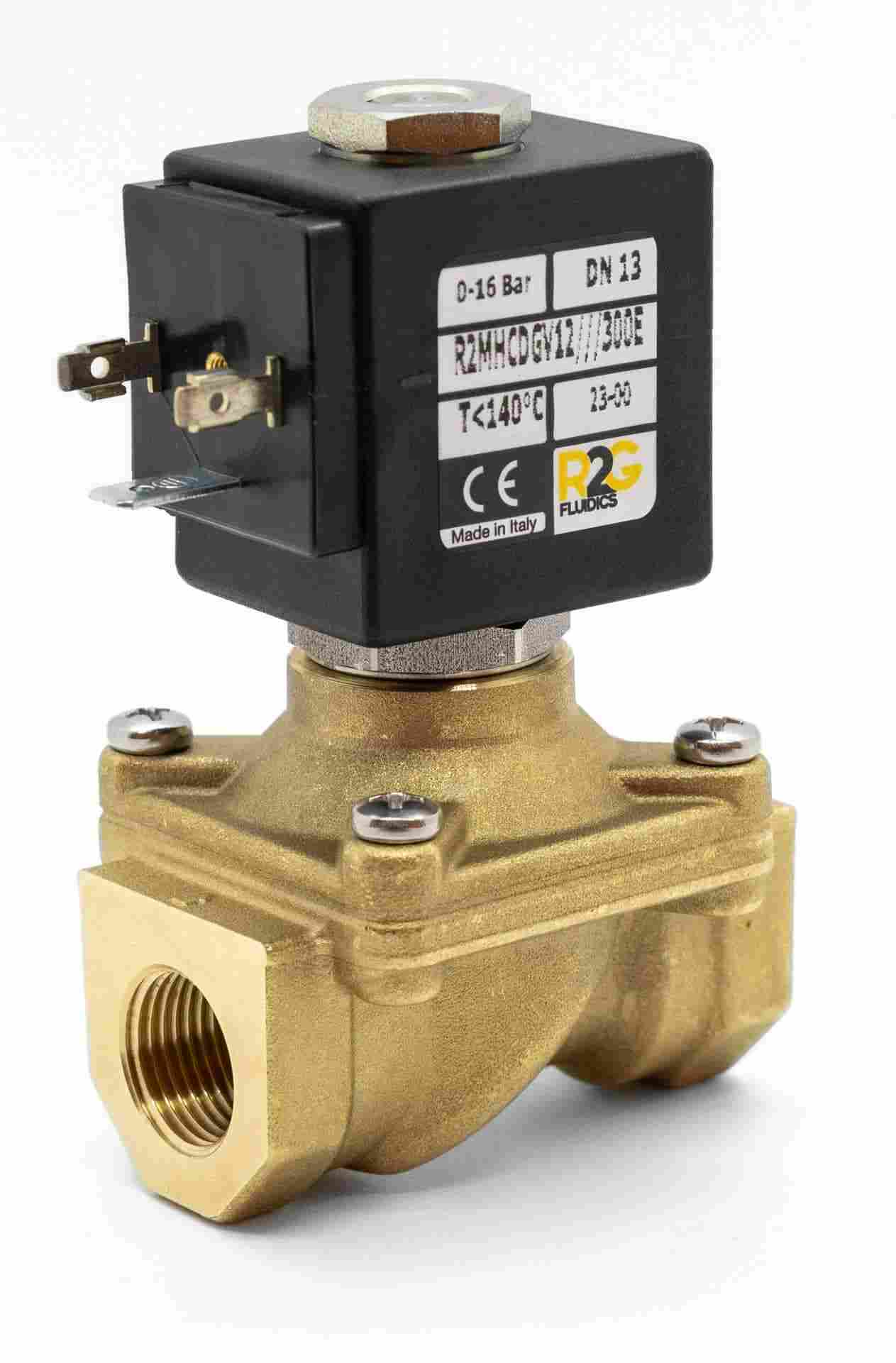 R2MH Elettrovalvola azionamento misto Solenoid valve combined acting